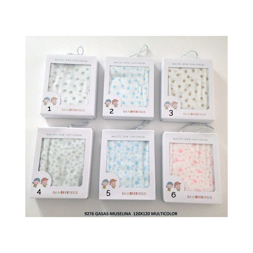 Gasa muselina Gamberritos