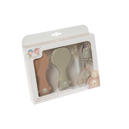 Juego Cuidado bebe 5 piezas Beige