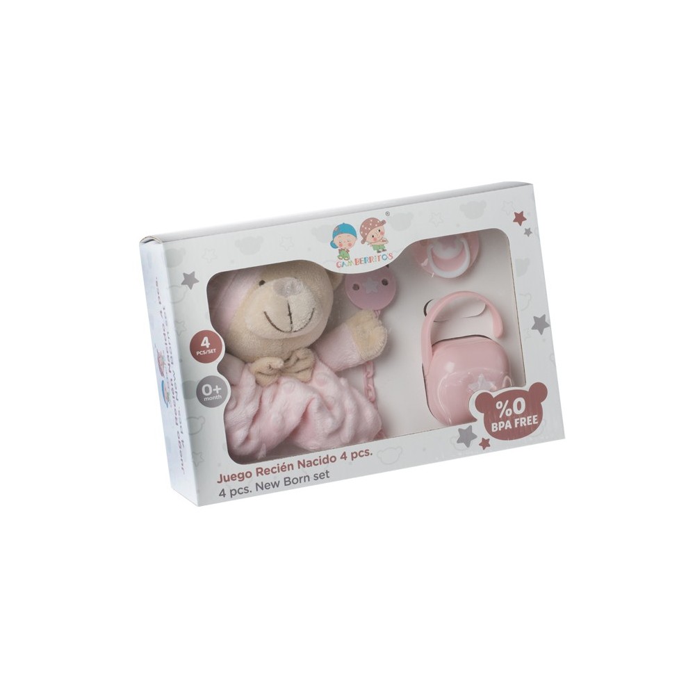 Set Dou-dou y chupete recién nacido Gamberritos