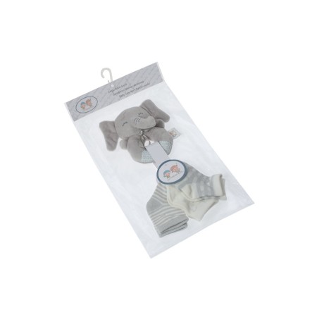 Set calcetines y sonajero bebé Gamberritos