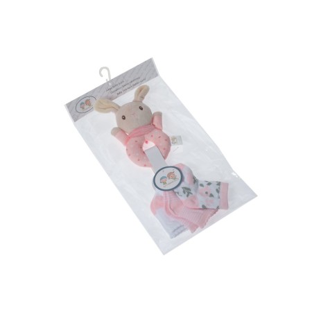 Set calcetines y sonajero bebé Gamberritos